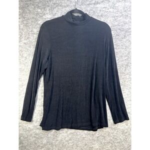 Vivyd Womens Medium Black Turtleneck Long Sleeve Top turtleneck knit